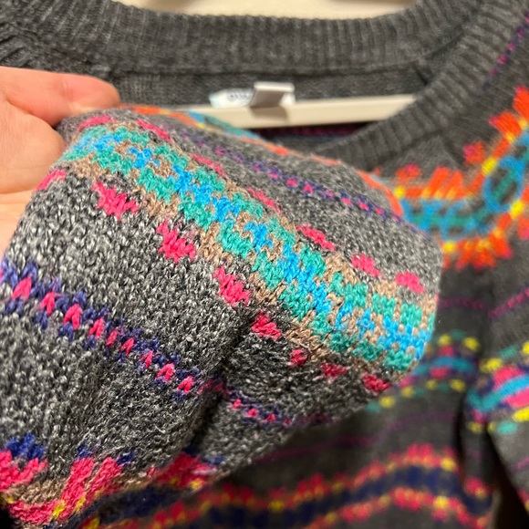 Vintage Old Navy Fair Isle colorful sweater - Picture 3 of 4